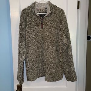 multicolor sherpa pullover